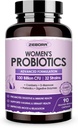 ZEBORA Probiotiques pour les femmes de la santé digestive avec enzymes et prébiotiques 100 milliards d'UFC Probiotiques vaginaux avec D Mannose et canneberge