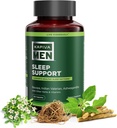 Supplément de soutien du sommeil avec Bacopa, Valérien, Ashwagandha et autres herbes et vitamines, soutient des modèles de sommeil sains, 60 jours d'approvisionnement, 120 capsules