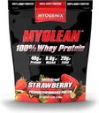 Myogenix Myolean – 100% poudre de protéines de lactosérum – 40g de protéines par portion – faible teneur en glucides – idéal pour les smoothies, les substituts de repas, les pré-entraînement et les post-entraînement – fraises (5lbs)