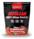 Myogenix Myolean – 100% poudre de protéines de lactosérum – 40g de protéines par portion – faible teneur en glucides – idéal pour les smoothies, les substituts de repas, les pré-entraînement et les post-entraînement – fraises (5lbs)