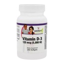BariatricPal Vitamine D-3 125mcg (5000 UI) - Softgels végétariens d'aval facile (Bouteille de 250ct)