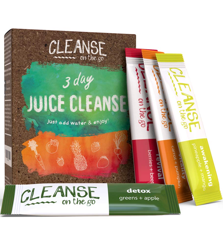 3 Day Juice Cleanse - Just Add Water - 21 Powder Packets