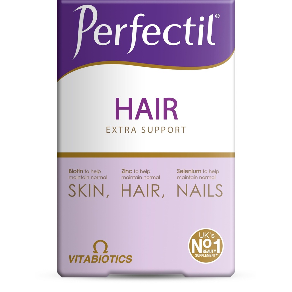 Perfectil Vitabiotiques Multivitamines La formule de croissance et d'épaississement des cheveux soutient l'épaississement, la santé des cheveux, la vitamine D, E, le collagène, la biotine et plus encore