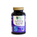 Mélange d'huile de foie fermentée de morue verte et mélange concentré d'huile de beurre - 120 capsules