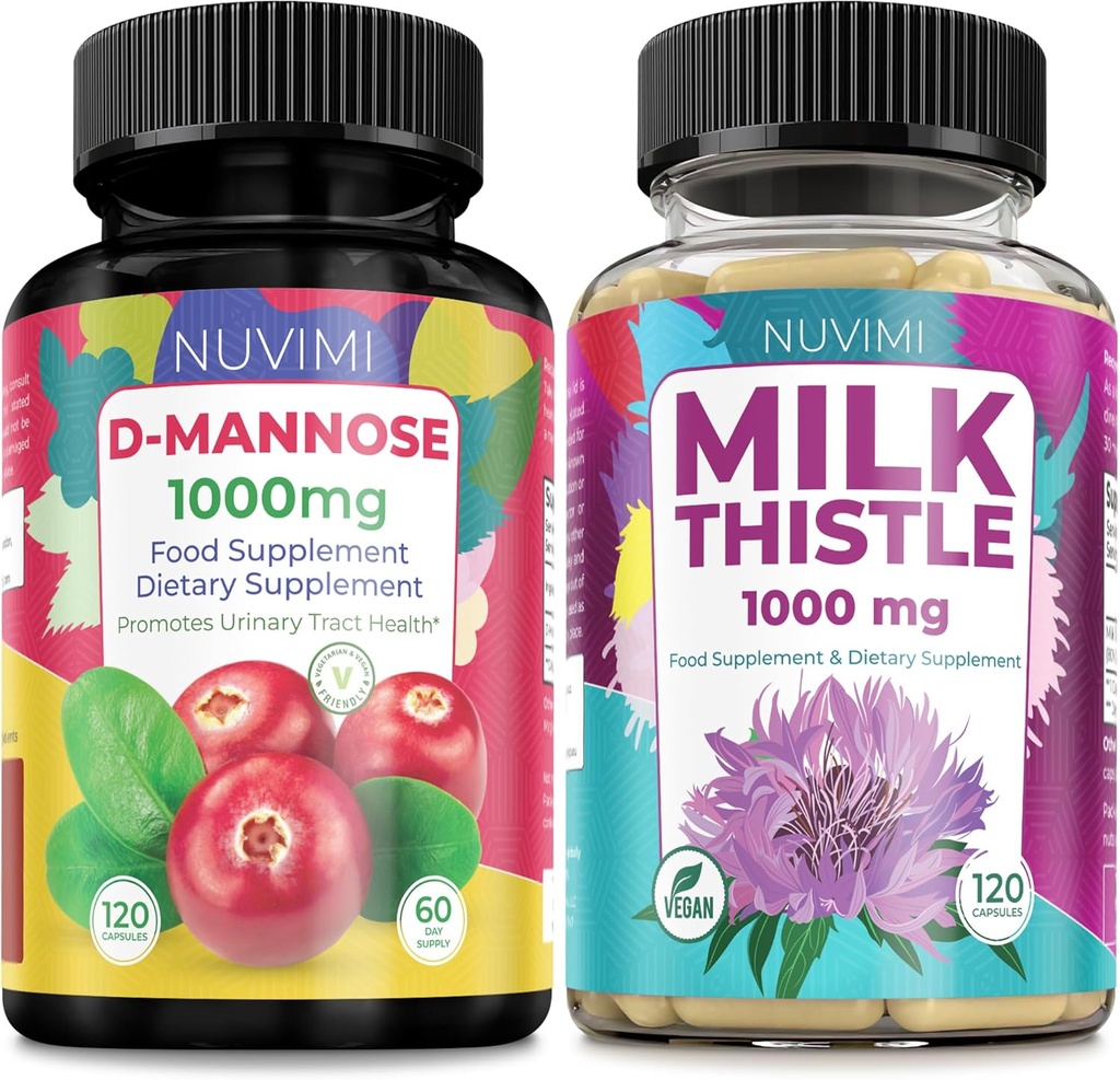 D Mannose 1000 mg et chardon 1000 mg 120 capsules