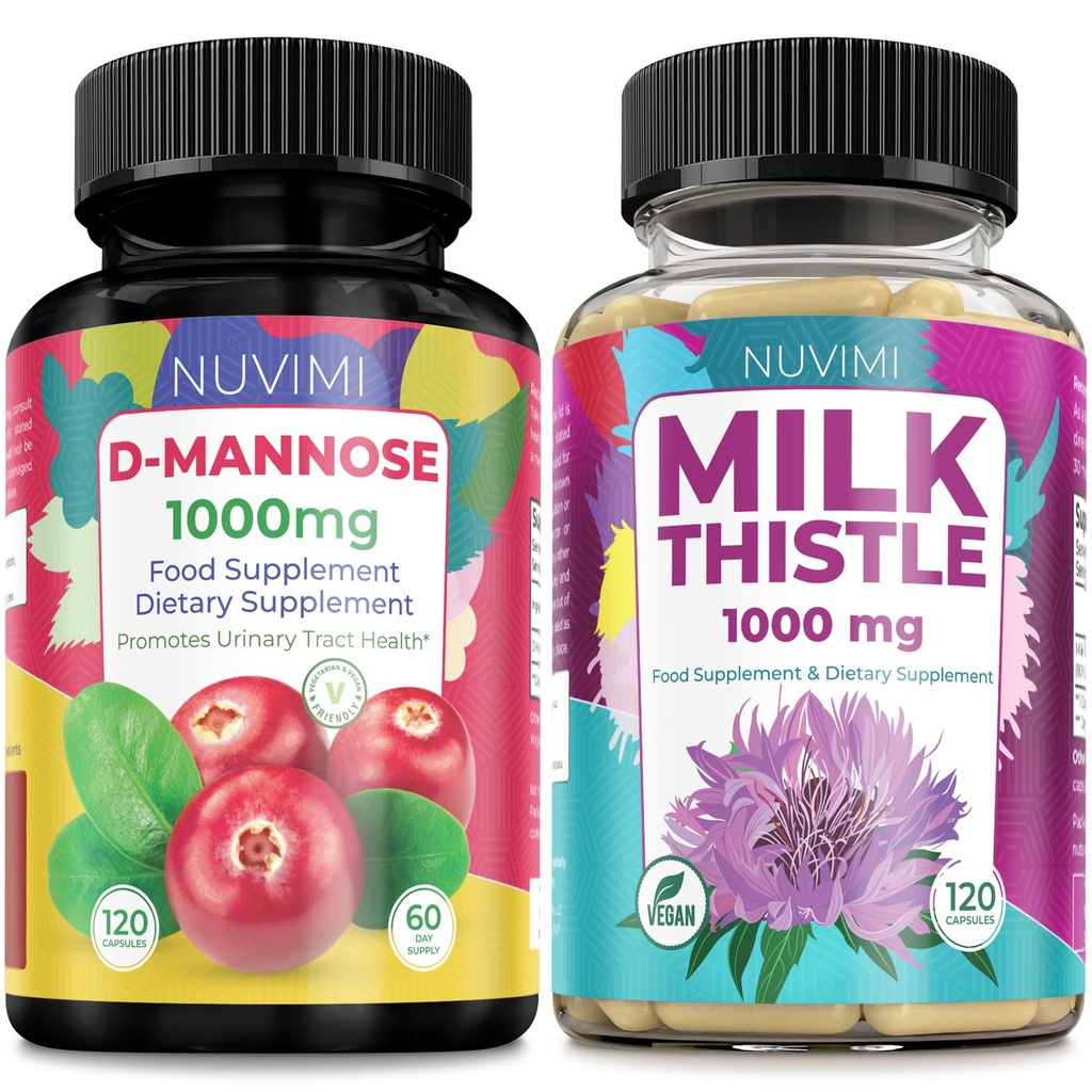 D Mannose 1000 mg et chardon 1000 mg 120 capsules