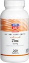 Rite Aid Zinc naturel, 50 mg, 200 comprimés - soutient la fonction immunitaire - Suppléments de zinc - Suppléments de vitamine - Supplément de zinc naturel - Minéral essentiel pour la santé antioxydante - Facile à avaler