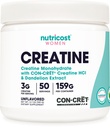 Nutricost Poudre monohydratée de créatine pour femmes, micronisée, non aromatisée, 50 portions - végétarienne, non-OGM, sans gluten