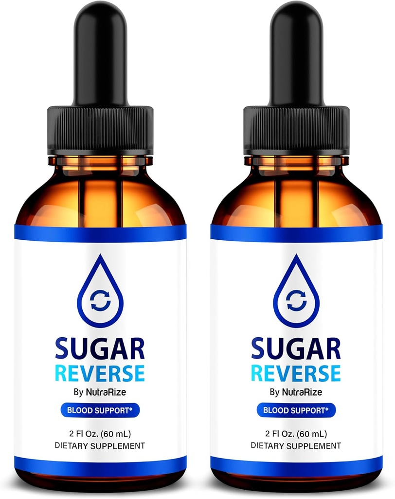 (2 Pack) Sugar Reverse Drops - Natural Way to Maintain Health, Organic Formula to Support Healthy Lifestyle, Sugar Reverse Drops Premium Nutrition, SugarReverse En Gotas (60 Servings)