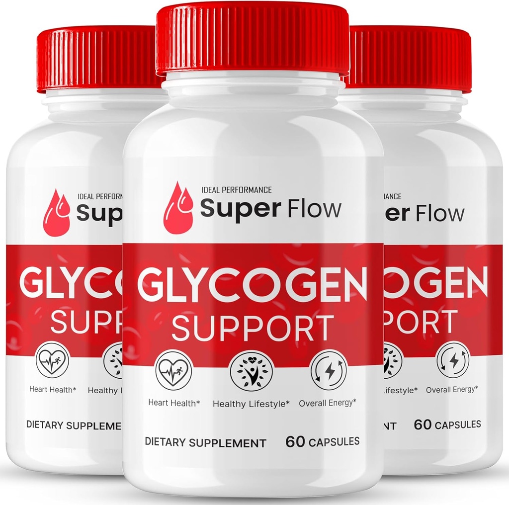 Super Flow Glycogen Support, Super Flow Glyco Optimizer Capsules, Glycogen Super Flow, SuperFlow Glycogen Support Pills, SuperFlow Glycogen Support Reviews, Blood Support Formula Supplément (3 Pack)