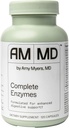 Amy Myers MD Enzymes complètes - Supplément de soutien aux soins et à la santé digestive - Supplément nutritionnel de soutien quotidien au microbiome sain - 120 capsules