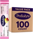 Paquets en poudre d'électrolyte de pédialyte, citronnade de fraise, boisson d'hydratation, 100 emballages en poudre à usage unique
