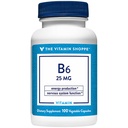 La vitamine B6 a soutient la production d'énergie a 25 MG (100 capsules végétales)