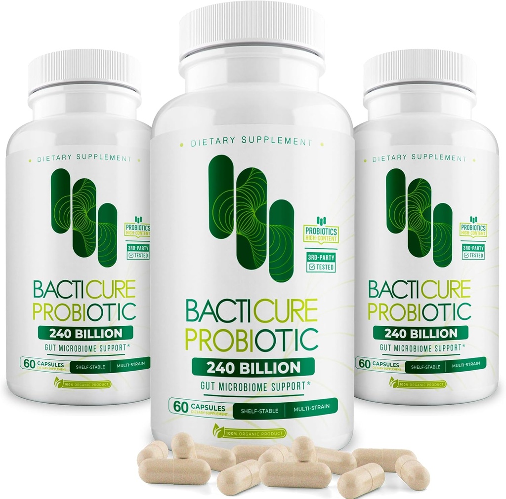Natural Product, Set of 3 Bottles, Total per Bottle 60 Capsules, Immune System Support, Patented Formula, Original Product