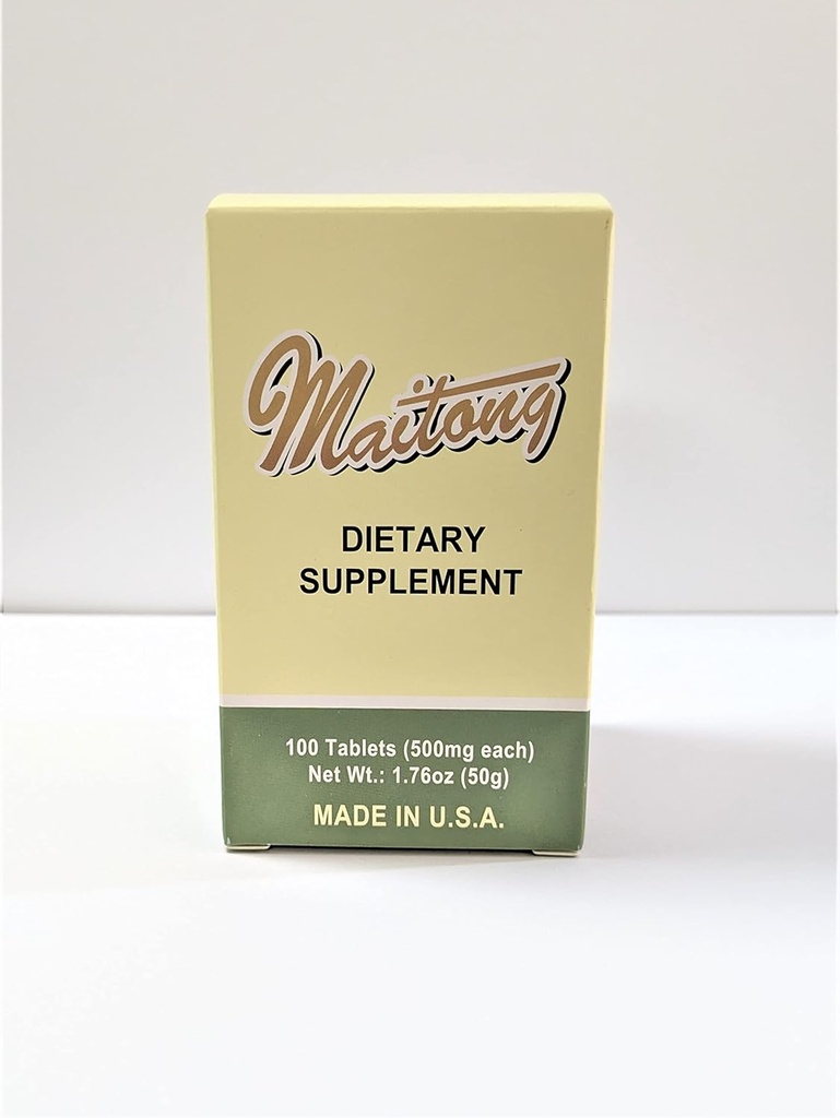 Maitong Advanced Multi-Vitamine Supplément pour soutenir la fonction cardiovasculaire et le cholestérol sain Niveau 100 Comprimés 500mg/chaque Fabriqués aux États-Unis