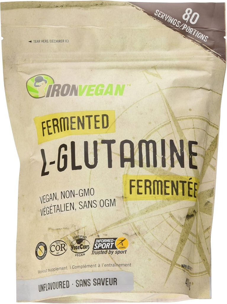 L-glutamine fermentée, 400 GR