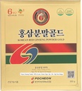 Pocheon 300g poudre de ginseng rouge coréen or 6 ans, aucun additif 100% pur, haut panax ginsénoside, soutien naturel immunitaire