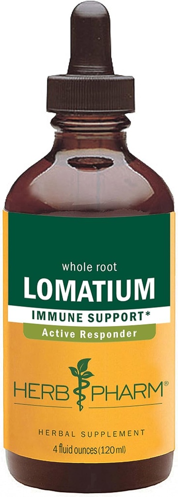 Herb Pharm Lomatium Liquid Extract pour le support du système immunitaire - 4 Once