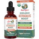 MaryRuth Organics Astragalus Root, sans sucre, USDA Organic, Astragalus Extract pour le soutien et le focus immunitaires, gouttes liquides à base de plantes, non-OGM, végétalien, 1 Fl Oz