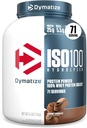 Dymatize ISO100 Whey Protein Powder Isolate, Gourmet Chocolate, 25g of Protein, 5 Pound, 5.5g BCAAs, Less Than 120 Cal., Gluten Free, 1g Fat, 1g Sugar, 2g Carb (71 Servings)