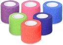 Self-Adherent Cohesive Bandages 2" x 5 Yards - 12 comtes, couleurs arc-en-ciel