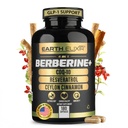 Supplément berbère 4-en-1 – Berbère biologique avec cannelle Ceylan, Ubiquinol CoQ10 et poudre de resvératrol – support énergétique métabolique et cellulaire, 180 capsules véganes
