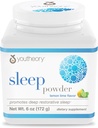 Youtheory Sleep Nighttime Powder - Supplément Sleep Support pour le Calme et la Relaxation* - Contient Melatonine, Magnésium, L-Theanine et L-Glycine - Produits laitiers, soja et sans gluten - 6 oz