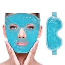 ZNÖCUETÖD Masque pour les yeux du visage de glace de refroidissement pour réduire le puffines, les sacs sous les yeux, le sinus, la rougeur, le soulagement de la douleur, les cercles noirs, la migraine, le pack chaud/froid avec dos doux en peluche (Blue(1* Masque pour les yeux+1* Masque pour les yeux)