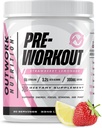 Outwork Nutrition Pré-entraînement pour les hommes et les femmes - Nootropic Pré-travail sans créatine, pré-entraînement en poudre avec Taurine Rhodiola Citrulline Malate Beta Alanine Caféine (Lémonade de Strawberry)