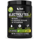 Zeal Naturals Electrolyte Powder Recovery Drink (90 portions) w 0 Sucre + BCAAs + B-Vitamines Electrolyte Supplément w Potassium Zinc & Magnésium pour l'hydratation - Keto Electrolytes