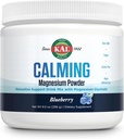KAL Calmant poudre de magnésium - supplément de magnésium de saveur bleue - haute absorption, support de relaxation, pas de sucre ajouté, végétalien, sans gluten, fait sans soja - 40 portions, 9 oz