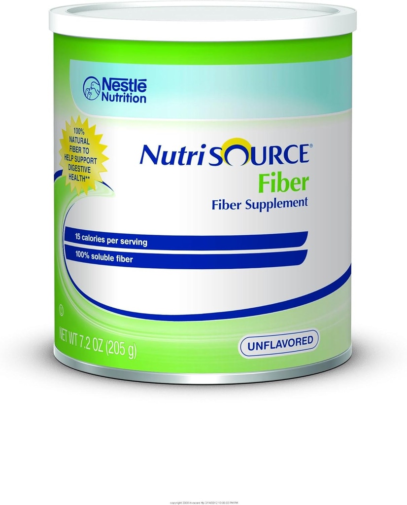 Poudre de supplément de fibre de nutrisource [Nutrisource W-Fibre Pwdr 7.2]