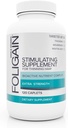 Foligain supplément stimulant pour cheveux minces, complément de croissance des cheveux, 120 comte
