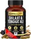 Elixir de la Terre Shilajit 1000mg & Tongkat Ali 400mg (180 Capsules) Fabriqué aux États-Unis-Supplement Shilajit (20% Acide Fulvic) Shilajit Pure Himalayan Organic & Tongkat Ali pour les hommes Plus Potent que la résine Shilajit