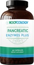 Rootcologie par Dr. Izabella Wentz (enzymes pancréatiques plus) Lipase enrobée entérique, protéase et mélange Amylase avec Bromelain (90 capsules)