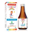 HealthBest Kidbest Appetite Booster pour les enfants 3-13 ans avec L-Lysine & B Vitamines Sirop, aide gain de poids sain, goût d'ananas, augmente la faim, appétit stimulant, 200ml