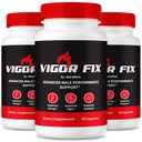 (3 Pack) Vigor Fix Male Supplement, VigorFix Pills pour les hommes, Nutrition quotidienne pour la santé et le bien-être globaux, Vigor Capsules de soutien fixes pour la confiance et l'énergie, Critiques (180 Capsules)