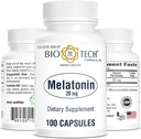 Bio-Tech Pharmacal Mélatonine (20mg, 100 gélules)