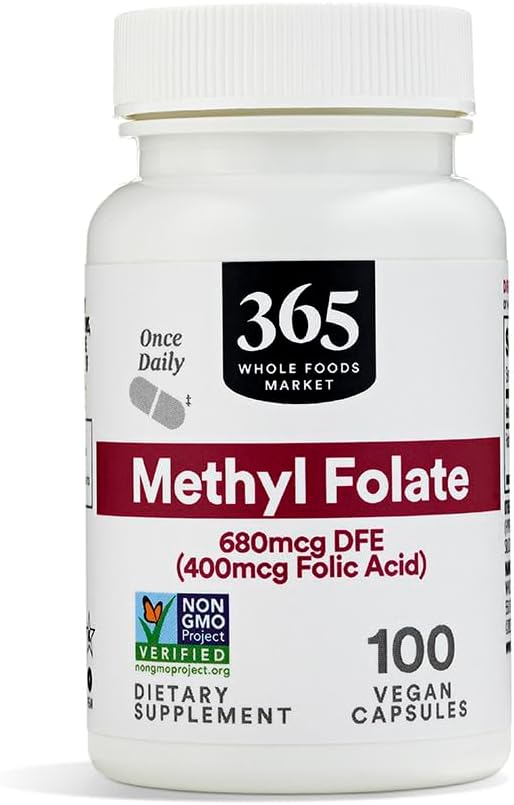 365 par Marché des aliments entiers, Folate de méthyle, 100 Nombre