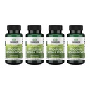 Swanson Rhodiola Rosea Racine - supplément Adaptogène à base de plantes Promouvoir l'équilibre de l'humeur et le soutien du stress - Formule naturelle pour le soutien énergétique - (100 capsules, 400mg chacune) (4 pack)