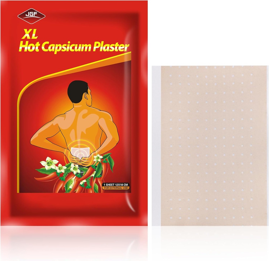 10 Patches de comte Capsaicin, 4,72"x7,08" Hot Capsicum Patch
