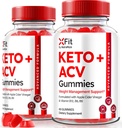 NutraRize (Pack of 2 Xfit Keto Gummies for Weight Loss, officiel X Fit Keto+ACV Gummies, vinaigre de cidre de pomme tout naturel 1000MG, Gummy Premium pour la santé et la condition physique, Gomitas Review (120 Gummes)