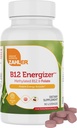 Zahler Energizer - Supplément Folate et B12 - Dissolution rapide Saveur de cerise Lozenges Double vitamine Méthylée B12 & Supplément folate avec acide folique 1360 mcg + 1000 mcg Méthyl Vitamine B12 (90 Nombre)