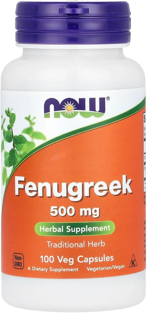 Maintenant les aliments maintenant FOENUGREEK 500MG, 100 CT