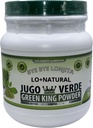 JUGO Verde (Green King Powder) Super Detox 16 oz Complément diététique 100% naturel, végétalien, sans gluten, sans sucres Bye Bye LONJITA Thé vert, Moringa, épinards et plus de fibre