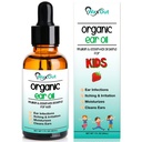 Huile d'enlèvement de cire d'oreille Mullein naturelle et gouttes nettoyantes avec fraise pour les enfants