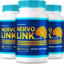 (3 Pack) NervoLink – Capsules d'assistance quotidiennes avec une formule équilibrée pour le focus, l'alerte et la netteté quotidienne, des pilules faciles à prendre pour le bien-être quotidien (180 Capsules)