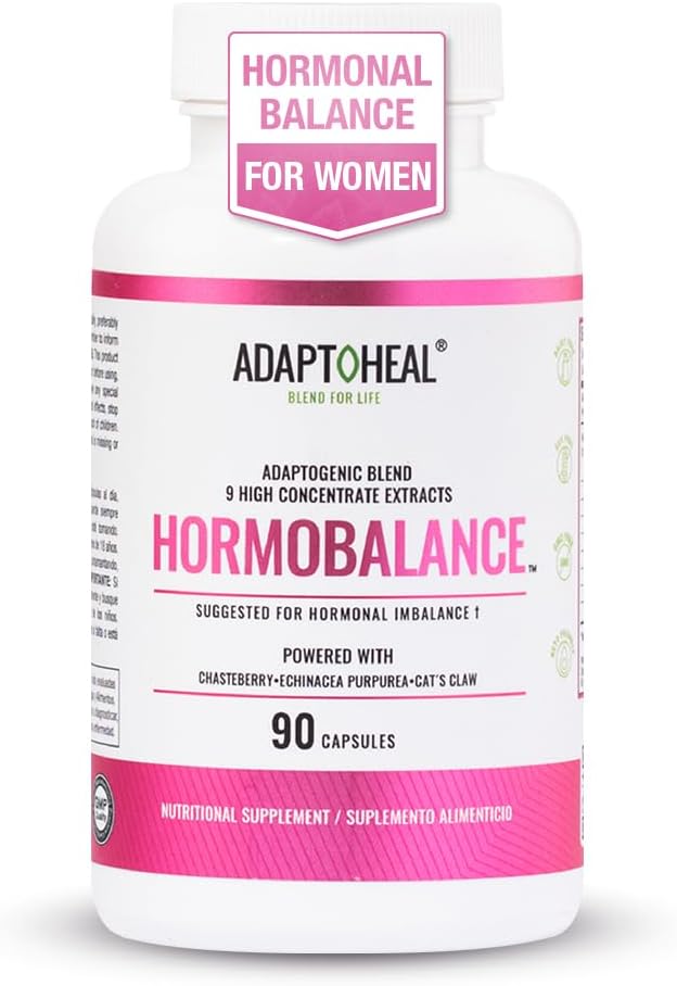 Équilibre hormonal pour les femmes – complément de soutien à la ménopause et aux SPM – Adaptogènes pour équilibre et bien-être féminin – 90 capsules véganes