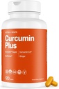 Better Way HealthTM Curcumin Plus – Complexe Curcumin C3® Turmeric avec Boswellin®, BioPerine® et Ginger – Supplément de soutien et de soulagement de l'inflammation – 120 capsules