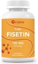 Fisetin Suppléments, 100mg de Flavonoïde Bioactif Naturel, véritable 98% Pure, Aide au vieillissement, Non-OGM, Sans gluten, 60 Capsules, 60 portions